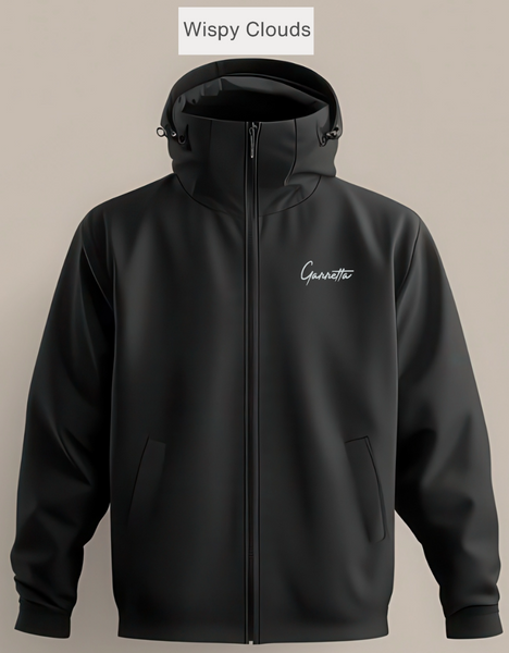 Wispy Clouds Black Jacket