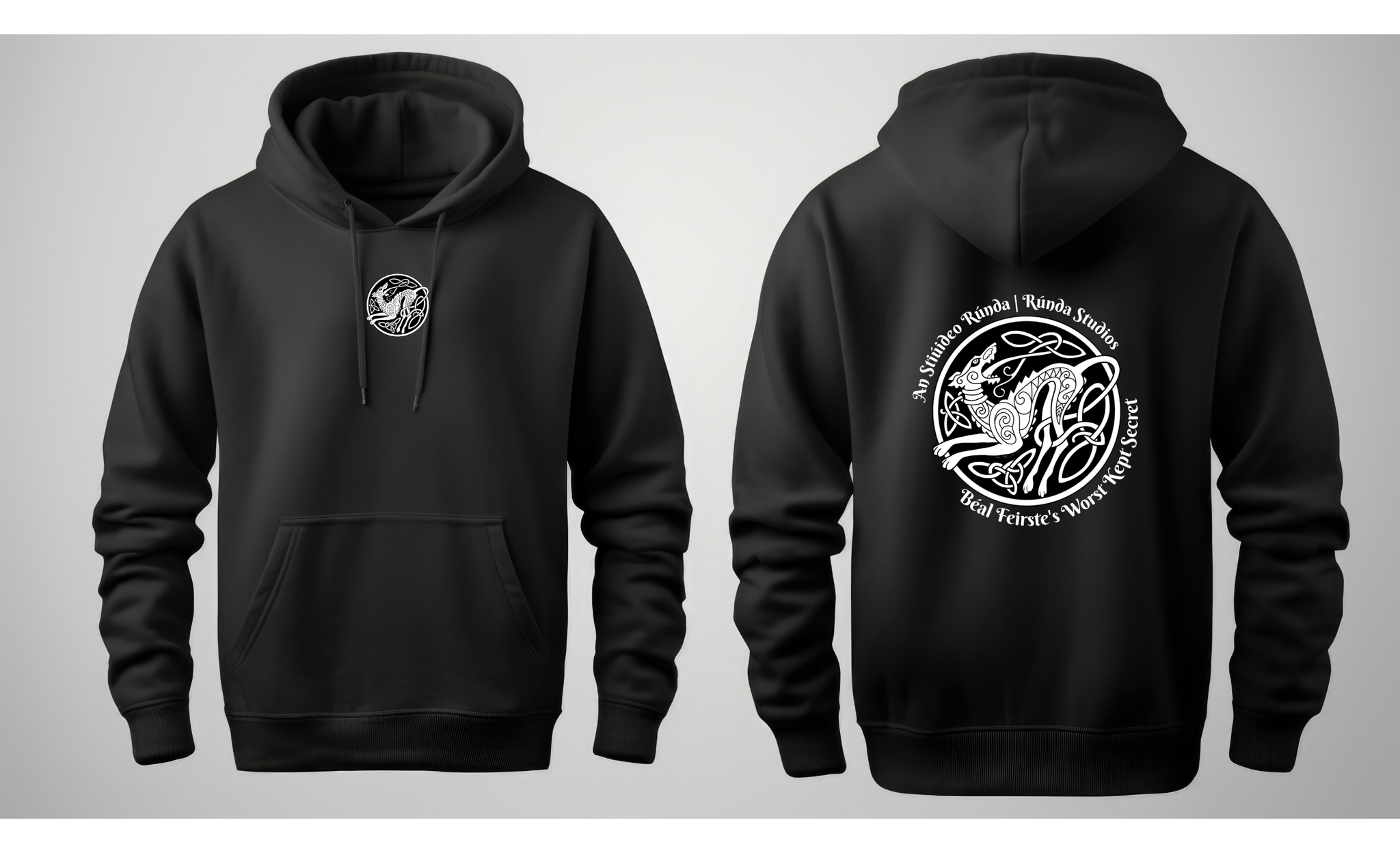 Rúnda Black Hoodie (Pre-order)